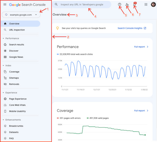 Google Search Console (Credit: Google)