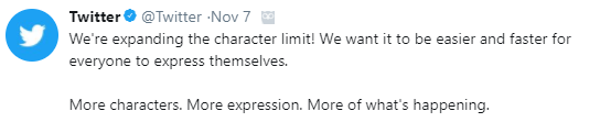 Twitter Increases Character Limit for Tweets & Display Names